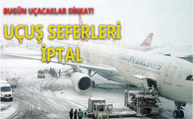 İstanbul'da 201 Uçuş İptal