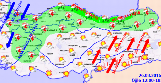 Orta ve Doğu Karadeniz’de Kuvvetli Yağış Olacak