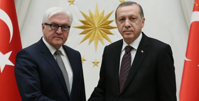 Cumhurbaşkanı Erdoğan, Almanya Dışişleri Bakanı Steinmeier'ı Kabul Etti