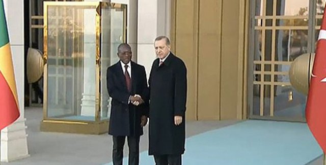 Benin Cumhurbaşkanı Talon Cumhurbaşkanlığı Külliyesinde