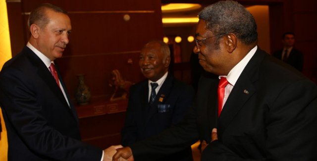Cumhurbaşkanı Erdoğan Madagaskar'da Ulusal Meclis Başkanı Ve Senato Başkanını Kabul Etti