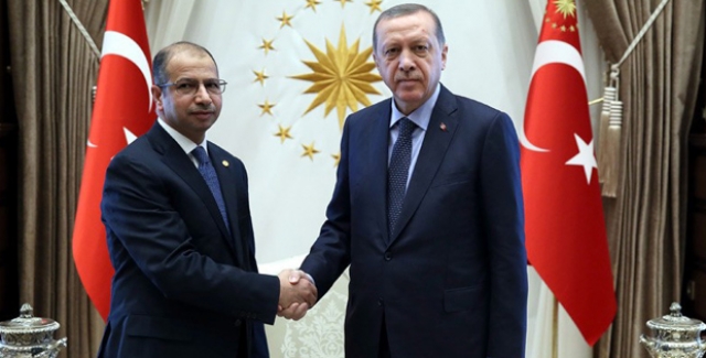 Cumhurbaşkanı Erdoğan, Irak Temsilciler Meclisi Başkanı Cuburi’yi Kabul Etti