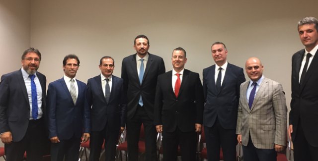 Türk Telekom Spor Kulübü’nün Yeni Yönetiminden, TBF Başkanı Türkoğlu’na Ziyaret