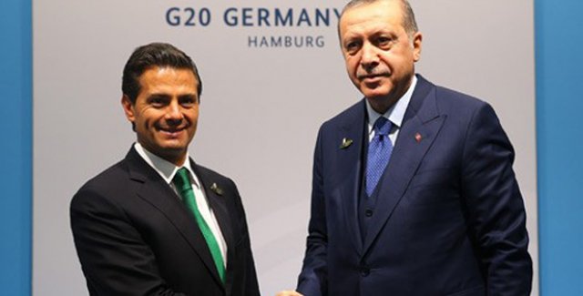 Cumhurbaşkanı Erdoğan, Meksika Devlet Başkanı Nieto ile Görüştü