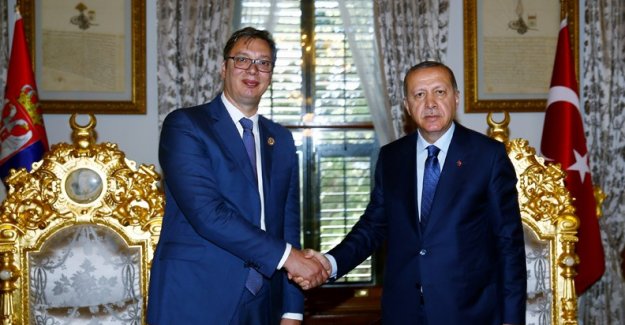 Cumhurbaşkanı Erdoğan Sırbistan Cumhurbaşkanı Vucic İle Görüştü