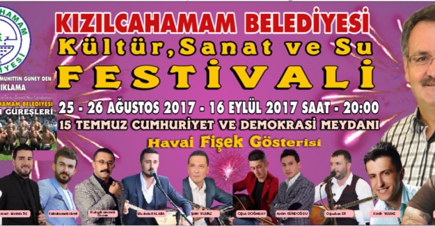 Kızılcahamam’da Kültür, Sanat Ve Su Festivali Düzenleniyor