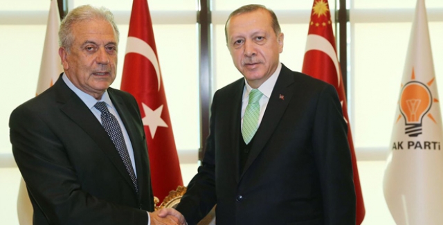 Cumhurbaşkanı Erdoğan AB Göç. İçişleri Ve Vatandaşlık Komiseri Avramopulos’u Kabul Etti
