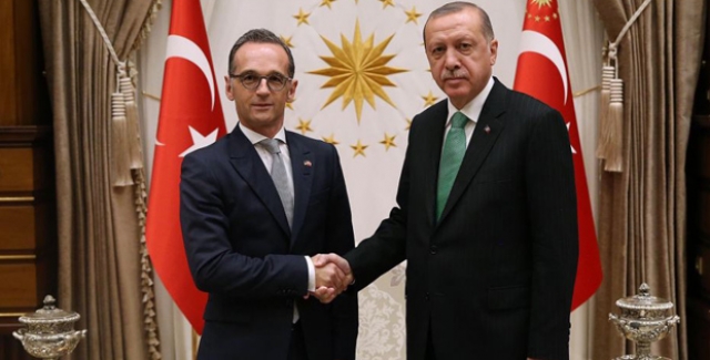 Cumhurbaşkanı Erdoğan Almanya Dışişleri Bakanı Maas’ı Kabul Etti