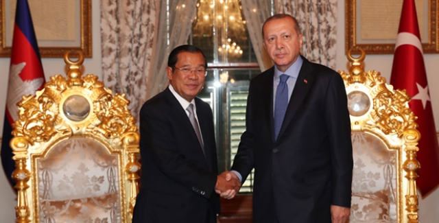 Cumhurbaşkanı Erdoğan Hun Sen’i Kabul Etti
