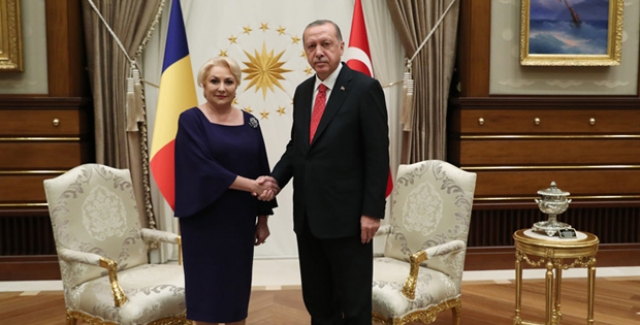 Romanya Başbakanı Dancila Cumhurbaşkanlığı Külliyesinde