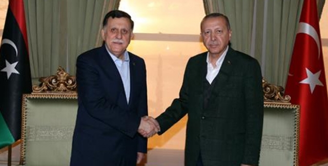 Cumhurbaşkanı Erdoğan, Libya Başkanlık Konseyi Başkanı Al-Sarraj’ı Kabul Etti