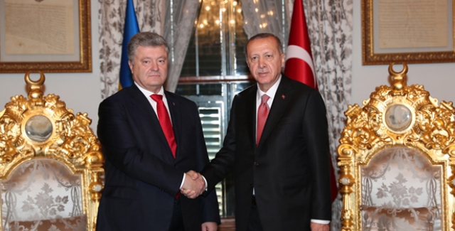 Cumhurbaşkanı Erdoğan, Ukrayna Devlet Başkanı Poroşenko İle Görüştü