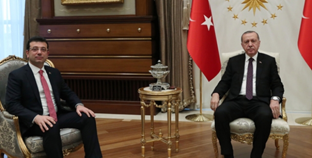 Cumhurbaşkanı Erdoğan, CHP İstanbul Büyükşehir Belediye Başkan Adayı İmamoğlu’nu Kabul Etti