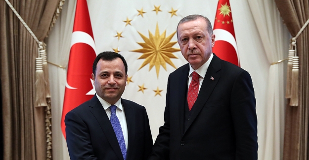 Cumhurbaşkanı Erdoğan, Anayasa Mahkemesi Başkanı Arslan'ı Kabul Etti