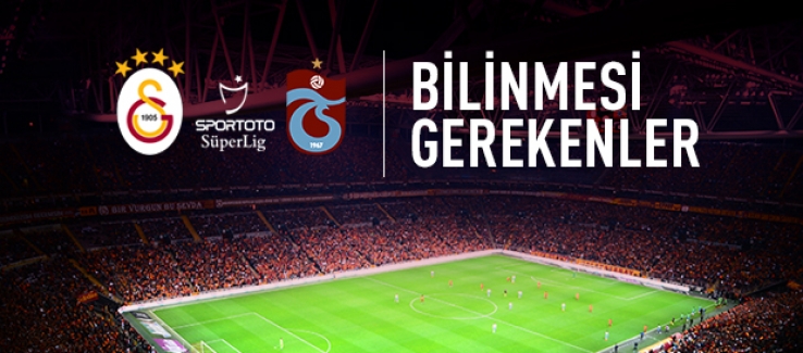 Galatasaray-Trabzonspor Maçı Öncesi Notlar