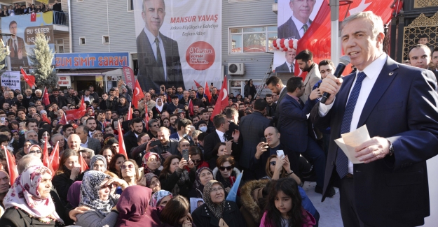 Mansur Yavaş Kahramankazan'da Seçim Bürosu Açılışına Katıldı