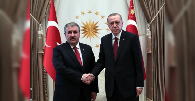 Cumhurbaşkanı Erdoğan BBP Genel Başkanı Destici'yi Kabul Etti