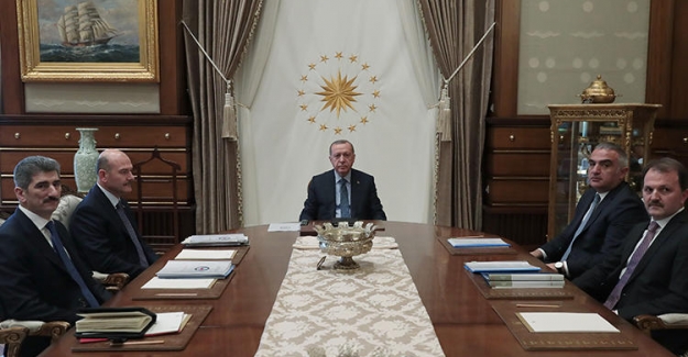 Cumhurbaşkanı Erdoğan, İçişleri Bakanı Soylu Ve Kültür Ve Turizm Bakanı Ersoy’u Kabul Etti