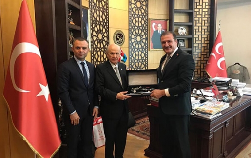 Türkiye Taekwondo Federasyonu'ndan MHP Genel Başkanı Bahçeli'ye Ziyaret
