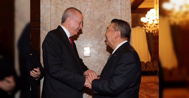 Cumhurbaşkanı Erdoğan, Japonya Temsilciler Meclisi Başkanı Tadamori İle Görüştü