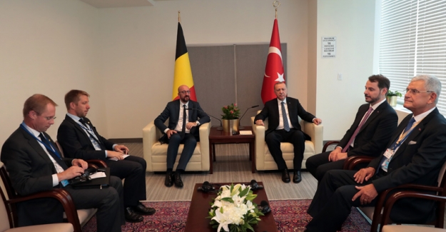 Cumhurbaşkanı Erdoğan, Belçika Başbakanı Michel İle Görüştü