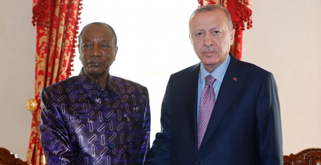Cumhurbaşkanı Erdoğan, Gine Cumhurbaşkanı Condé İle Görüştü