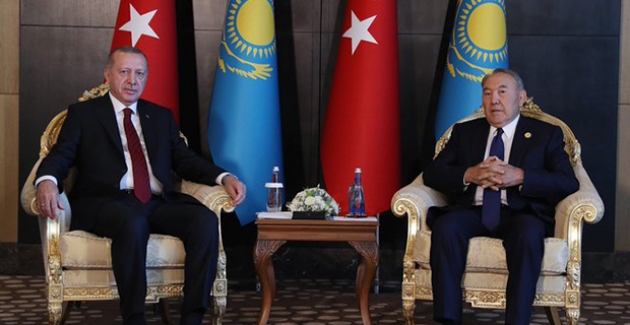 Cumhurbaşkanı Erdoğan, Kazakistan Cumhurbaşkanı Nazarbayev’le Görüştü