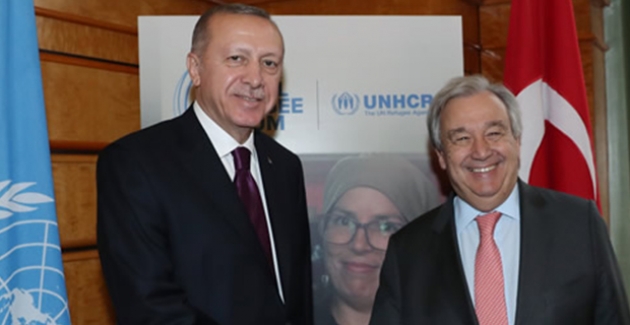 Cumhurbaşkanı Erdoğan, BM Genel Sekreteri Guterres İle Görüştü