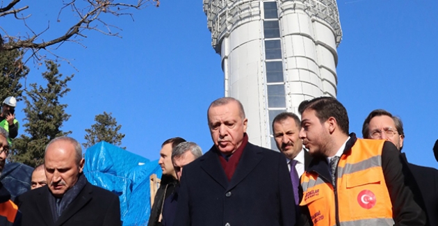 Cumhurbaşkanı Erdoğan, Çamlıca Kulesi'nde İncelemelerde Bulundu