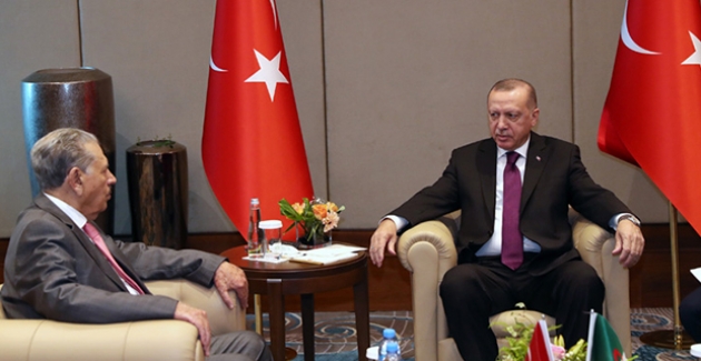 Cumhurbaşkanı Erdoğan, Cezayir Millet Konseyi Başkanı Goudjil’i Kabul Etti