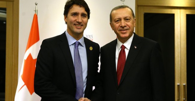 Cumhurbaşkanı Erdoğan, Kanada Başbakanı Trudeau İle Telefonda Görüştü