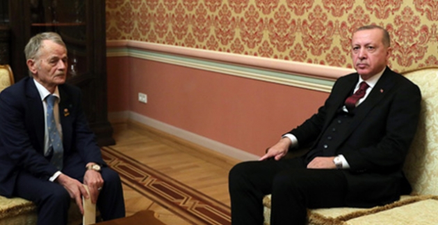 Cumhurbaşkanı Erdoğan, Ukrayna'da Kırım Tatarlarının Lideri Kırımoğlu'nu Kabul Etti