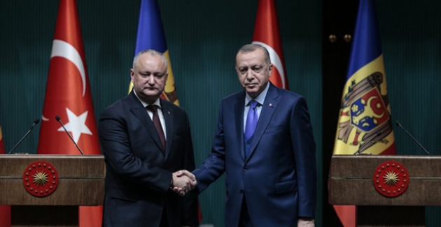 Cumhurbaşkanı Erdoğan, Moldova Cumhurbaşkanı Dodon İle Görüştü