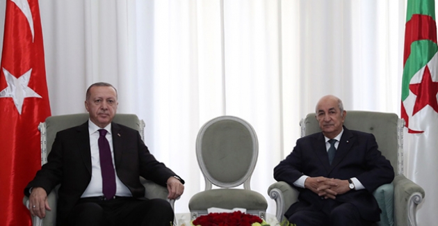 Cumhurbaşkanı Erdoğan, Cezayir Cumhurbaşkanı Abdülmecid Tebbun İle Gönüştü