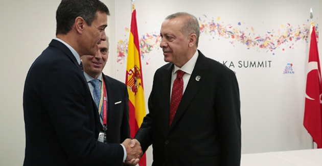 Cumhurbaşkanı Erdoğan, İspanya Başbakanı Sanchez İle Telefonda Görüştü