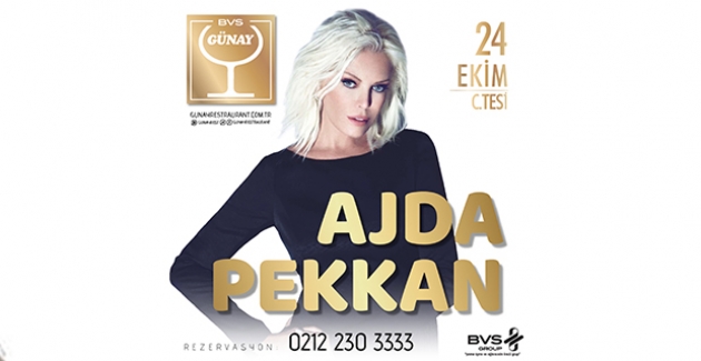Türk Pop Müziğinin Süperstarı Ajda Pekkan Günay Restaurant’ta