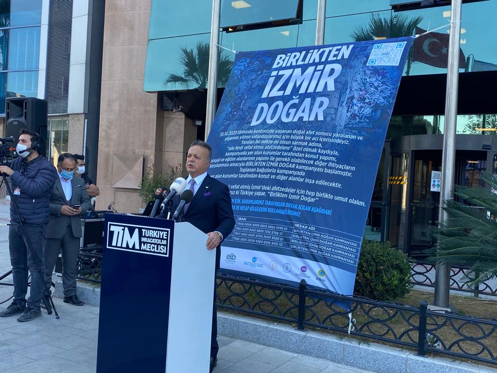 TİM ve İhracatçı Birlikleri’nden "Birlikten İzmir Doğar" Yardım Kampanyasına 10 Milyon TL’lik Destek