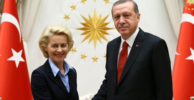 Cumhurbaşkanı Erdoğan, AB Komisyon Başkanı Ursula Von Der Leyen İle Görüştü