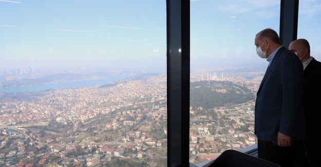 Cumhurbaşkanı Erdoğan, Çamlıca Kulesi'nde İncelemelerde Bulundu