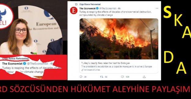 EBRD Sözcüsünden "Erdoğan'ın Ünü Küllere Gömüldü" Paylaşımı !!