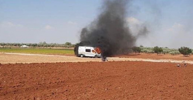 Fırat Kalkanı Bölgesinde Teröristler Ambulansa Saldırdı