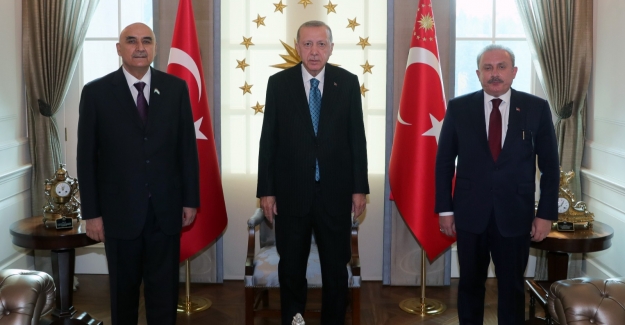 Cumhurbaşkanı Erdoğan, Tacikistan Meclis Başkanı Zokirzoda’yı Kabul Etti