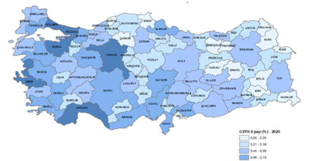 Gayrisafi Yurt İçi Hasıladan En Yüksek Payı Yüzde 30,1 İle İstanbul Aldı