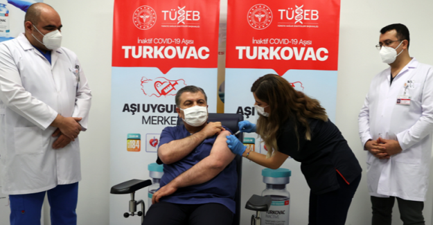 Sağlık Bakanı Fahrettin Koca, Turkovac Aşısı Oldu