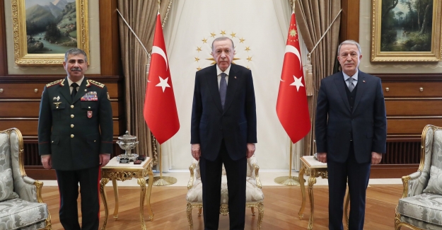 Cumhurbaşkanı Erdoğan, Azerbaycan Savunma Bakanı Hasanov’u Kabul Etti