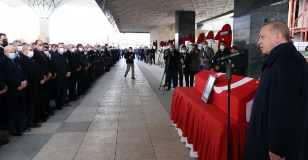 Cumhurbaşkanı Erdoğan, Şehit Hayrettin Eren'in Cenaze Törenine Katıldı