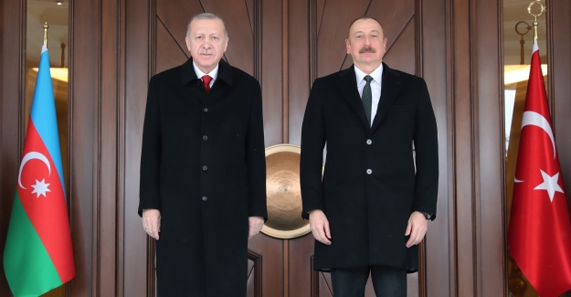 Cumhurbaşkanı Erdoğan, Azerbaycan Cumhurbaşkanı Aliyev ile Çankaya Köşkü’nde Bir Araya Geldi