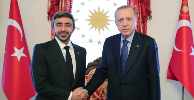 Cumhurbaşkanı Erdoğan, BAE Dışişleri ve Uluslararası İşbirliği Bakanı Şeyh Abdullah bin Zayid’i Kabul Etti