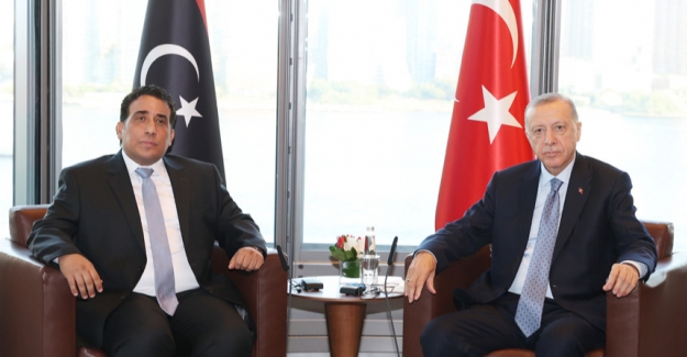 Cumhurbaşkanı Erdoğan, Libya Başkanlık Konseyi Başkanı Yunus el-Menfi İle Görüştü
