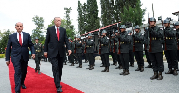 Cumhurbaşkanı Erdoğan, KKTC’de Resmî Törenle Karşılandı